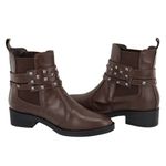 Bota Brenda Chocolate Couro Legitimo