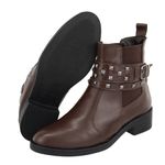 Bota Brenda Chocolate Couro Legitimo