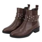 Bota Brenda Chocolate Couro Legitimo