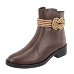 Bota Babi Chocolate Couro Legitimo
