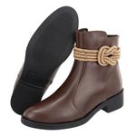 Bota Babi Chocolate Couro Legitimo