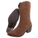 Bota Kiara Camurça Chocolate