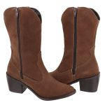 Bota Kiara Camurça Chocolate