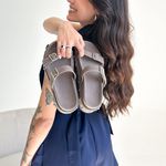 Flatform Lolla Camurça Cinza
