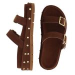 Flatform Lolla Camurça Marrom