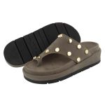 Flatform Vivi Camurça Cinza