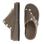 Flatform Vivi Camurça Cinza