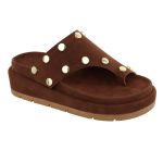 Flatform Vivi Camurça Marrom