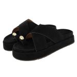 Flatform Anitta Camurça Preta