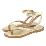 Rasteira Cissa Ouro Light