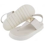 Sandália Flatform Cintia Off White