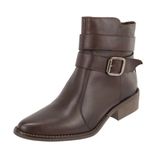 Bota Jessica Chocolate Couro Legitimo