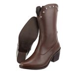 Bota Western Maira Chocolate Couro Legitimo
