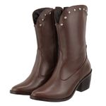 Bota Western Maira Chocolate Couro Legitimo