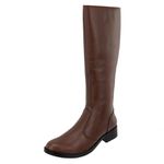 Bota Montaria Livia Chocolate Couro Legitimo