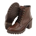 Bota Giovana Chocolate Couro Legitimo