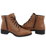 Bota Stella Conhaque Couro Legitimo