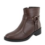 Bota Tati Chocolate Couro Legitimo