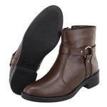 Bota Tati Chocolate Couro Legitimo