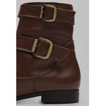 Bota Cano Curto Feminina Conhaque
