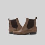 Bota Chelsea Feminina Conhaque