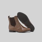 Bota Chelsea Feminina Conhaque