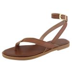 Flat Rasteira Maju Caramelo