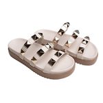 Flat Pirâmide Cecilia Sola Alta Off White