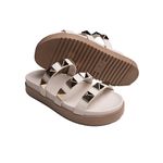 Flat Pirâmide Cecilia Sola Alta Off White