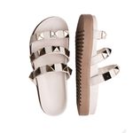 Flat Pirâmide Cecilia Sola Alta Off White