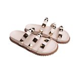 Flat Pirâmide Valentina Rasteira Off White