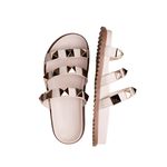 Flat Pirâmide Valentina Rasteira Off White
