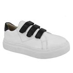 Tenis Mel Branco com Preto