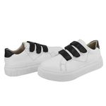 Tenis Mel Branco com Preto