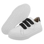 Tenis Mel Branco com Preto
