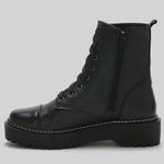 Coturno Feminino Street Cano Curto Preto