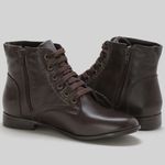 Coturno Feminino Cano Curto Café