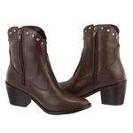 Bota Western Vitoria Chocolate Couro Legitimo
