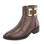Bota Mara Chocolate Couro Legitmo