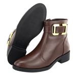 Bota Mara Chocolate Couro Legitmo