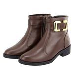 Bota Mara Chocolate Couro Legitmo
