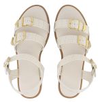 Flat Rasteira Ju Off White 