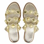 Flat Rasteira Mavi Ouro Light