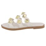 Flat Rasteira Mavi Off White