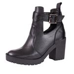 Bota Coturno Tratorado Feminino Preto 