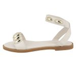 Flat Rasteira Nina Off White