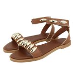 Flat Rasteira Nina Caramelo