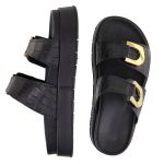 Flatform Rubi Croco Preto