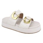 Flatform Rubi Croco Off White
