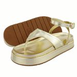 Sandália Flatform Bianca Ouro Light